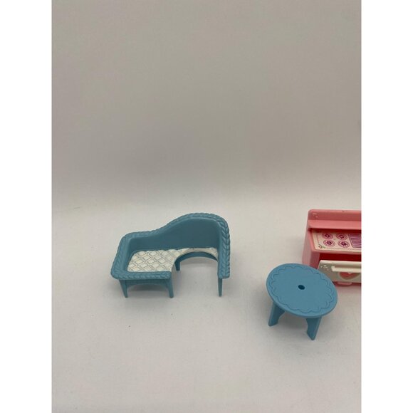 Vintage 1980s Fisher Price Precious Places Doll House Furniture Lot - Picture 2 of 6